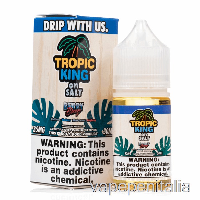 Scatola Di Vaporizzazione Mod Berry Breeze - Tropic King On Salt - 30 Ml 35 Mg